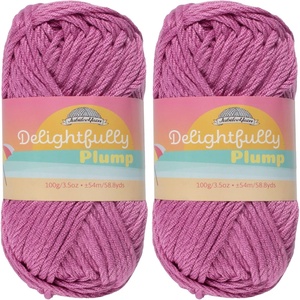 image:imageJubileeYarn Delightfully Plump Yarn  100gSkein Super Chunky Bamboo Rayon  Pink Dust  2 Skeins31 Acai Berry