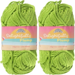 image:imageJubileeYarn Delightfully Plump Yarn  100gSkein Super Chunky Bamboo Rayon  Pink Dust  2 Skeins32 Kiwi