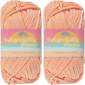 image:imageJubileeYarn Delightfully Plump Yarn  100gSkein Super Chunky Bamboo Rayon  Pink Dust  2 Skeins33 Apricot