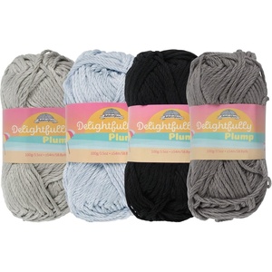 image:imageJubileeYarn Delightfully Plump Yarn  100gSkein Super Chunky Bamboo Rayon  Shades of Purple  4 SkeinsShades of Grey