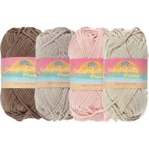 image:imageJubileeYarn Delightfully Plump Yarn  100gSkein Super Chunky Bamboo Rayon  Shades of Purple  4 SkeinsShades of Neutral Tones
