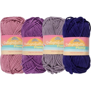 image:imageJubileeYarn Delightfully Plump Yarn  100gSkein Super Chunky Bamboo Rayon  Shades of Purple  4 SkeinsShades of Purple