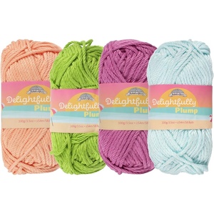 image:imageJubileeYarn Delightfully Plump Yarn  100gSkein Super Chunky Bamboo Rayon  Shades of Purple  4 SkeinsShades of Tropical Colors