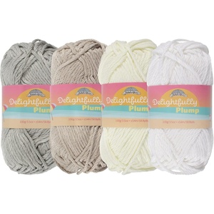 image:imageJubileeYarn Delightfully Plump Yarn  100gSkein Super Chunky Bamboo Rayon  Shades of Purple  4 SkeinsShades of White