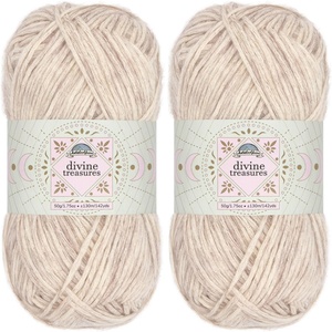 image:imageJubileeYarn Divine Treasures Yarn  50gSkein Fine Cotton Acrylic Blend  Crystal Skull  2 Skeins01 Crystal Skull