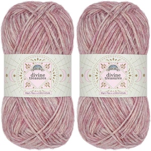 image:imageJubileeYarn Divine Treasures Yarn  50gSkein Fine Cotton Acrylic Blend  Crystal Skull  2 Skeins10 Bleeding Lance