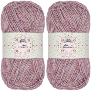 image:imageJubileeYarn Divine Treasures Yarn  50gSkein Fine Cotton Acrylic Blend  Crystal Skull  2 Skeins11 Neiths Loom