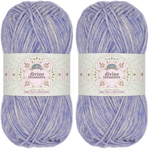 image:imageJubileeYarn Divine Treasures Yarn  50gSkein Fine Cotton Acrylic Blend  Crystal Skull  2 Skeins13 Ukkos Chariot