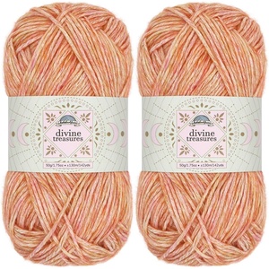 image:imageJubileeYarn Divine Treasures Yarn  50gSkein Fine Cotton Acrylic Blend  Crystal Skull  2 Skeins16 Gem of Kukulkan