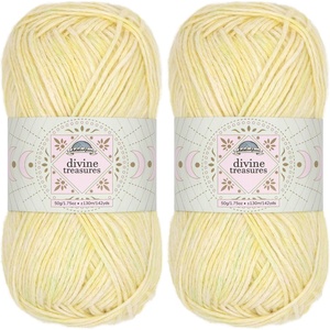 image:imageJubileeYarn Divine Treasures Yarn  50gSkein Fine Cotton Acrylic Blend  Crystal Skull  2 Skeins17 Cup of Jamshid