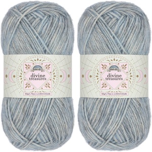 image:imageJubileeYarn Divine Treasures Yarn  50gSkein Fine Cotton Acrylic Blend  Crystal Skull  2 Skeins18 Muis Fishhook