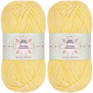image:imageJubileeYarn Divine Treasures Yarn  50gSkein Fine Cotton Acrylic Blend  Crystal Skull  2 Skeins33 Trident of Madhu