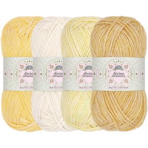 image:imageJubileeYarn Divine Treasures Yarn  50gSkein Fine Cotton Acrylic Blend  Crystal Skull  2 SkeinsShades of Yellow