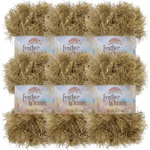 image:imageJubileeYarn Feather Whimsy Eyelash Yarn  50gSkein Fine Polyester Fur  Dark Purple  6 Skeins18 Mocha
