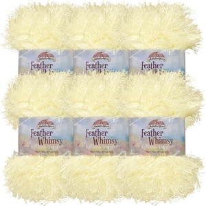 image:imageJubileeYarn Feather Whimsy Eyelash Yarn  50gSkein Fine Polyester Fur  Dark Purple  6 Skeins32 Summer