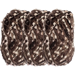 image:imageJubileeYarn Fishnet Pom Pom Yarn  100gSkein  Sandstone  3 Skeins17 Milkweed