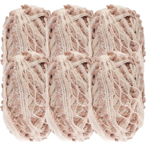 image:imageJubileeYarn Fishnet Pom Pom Yarn  50g Mini Bonbons  White  6 SkeinsFrosting