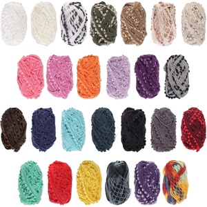 image:imageJubileeYarn Fishnet Pom Pom Yarn  50g Mini Bonbons  White  6 SkeinsVariety Package