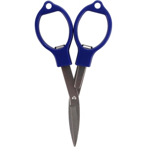 image:imageJubileeYarn Folding Scissors TSA Compliant and Portable Compact Safe Travel Scissors Stainless Steel Retractable  4 UnitsBlue