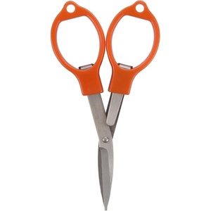 image:imageJubileeYarn Folding Scissors TSA Compliant and Portable Compact Safe Travel Scissors Stainless Steel Retractable  4 UnitsOrange