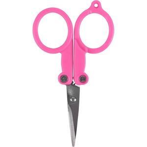 image:imageJubileeYarn Folding Scissors TSA Compliant and Portable Compact Safe Travel Scissors Stainless Steel Retractable  4 UnitsPocket Pink