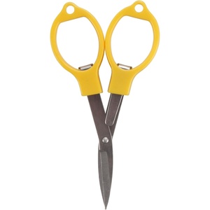 image:imageJubileeYarn Folding Scissors TSA Compliant and Portable Compact Safe Travel Scissors Stainless Steel Retractable  4 UnitsYellow