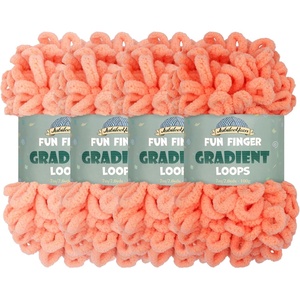 image:imageJubileeYarn Fun Finger Gradient Loops Yarn  100gSkein Jumbo Polyester  Juno  4 Skeins016 Juno