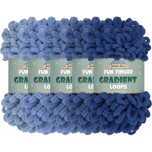 image:imageJubileeYarn Fun Finger Gradient Loops Yarn  100gSkein Jumbo Polyester  Juno  4 Skeins4029 Naenia