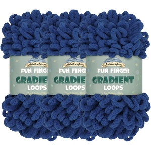 image:imageJubileeYarn Fun Finger Gradient Loops Yarn  100gSkein Jumbo Polyester  Juno  4 Skeins4029 Nox