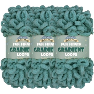 image:imageJubileeYarn Fun Finger Gradient Loops Yarn  100gSkein Jumbo Polyester  Juno  4 Skeins604 Cura