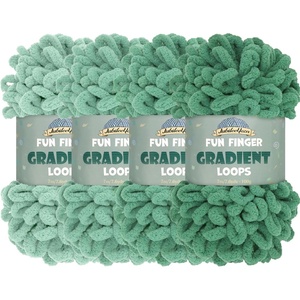 image:imageJubileeYarn Fun Finger Gradient Loops Yarn  100gSkein Jumbo Polyester  Juno  4 Skeins605 Trivia
