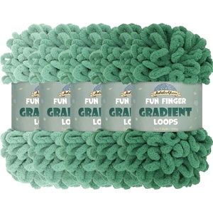 image:imageJubileeYarn Fun Finger Gradient Loops Yarn  100gSkein Jumbo Polyester  Jupiter  6 Skeins 5 Shades605 Tempestas
