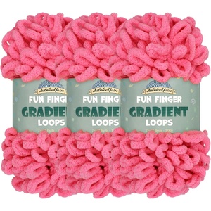 image:imageJubileeYarn Fun Finger Gradient Loops Yarn  100gSkein Jumbo Polyester  Jupiter  6 Skeins 5 Shades609 Vesta