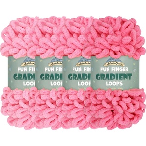image:imageJubileeYarn Fun Finger Gradient Loops Yarn  100gSkein Jumbo Polyester  Jupiter  6 Skeins 5 Shades609 Viduus