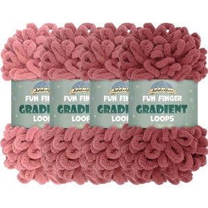 image:imageJubileeYarn Fun Finger Gradient Loops Yarn  100gSkein Jumbo Polyester  Jupiter  6 Skeins 5 Shades612 Mena