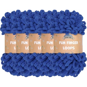 image:imageJubileeYarn Fun Finger Loops Yarn  100gSkein Jumbo Polyester  Dusty Maroon  5 Skeins4053 Turkish Sea