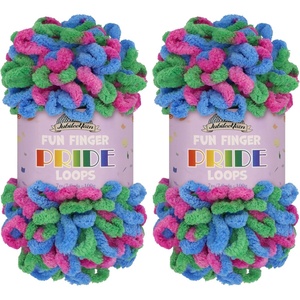 image:imageJubileeYarn Fun Finger Loops Yarn  100gSkein Jumbo Polyester  Hecate  4 Skeins059 Bowie