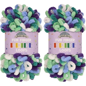 image:imageJubileeYarn Fun Finger Loops Yarn  100gSkein Jumbo Polyester  Hecate  4 Skeins060 Rustin