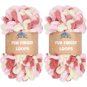 image:imageJubileeYarn Fun Finger Loops Yarn  100gSkein Jumbo Polyester  Hecate  4 Skeins112 Athena
