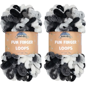 image:imageJubileeYarn Fun Finger Loops Yarn  100gSkein Jumbo Polyester  Hecate  4 Skeins113 Hera
