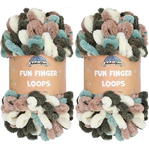 image:imageJubileeYarn Fun Finger Loops Yarn  100gSkein Jumbo Polyester  Hecate  4 Skeins114 Demeter