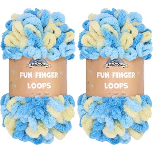 image:imageJubileeYarn Fun Finger Loops Yarn  100gSkein Jumbo Polyester  Hecate  4 Skeins115 Tyche