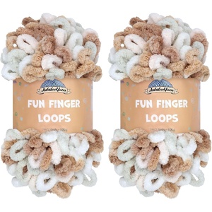 image:imageJubileeYarn Fun Finger Loops Yarn  100gSkein Jumbo Polyester  Hecate  4 Skeins135 Hestia