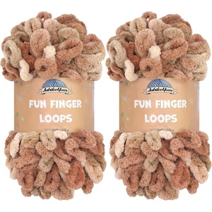 image:imageJubileeYarn Fun Finger Loops Yarn  100gSkein Jumbo Polyester  Hecate  4 Skeins145 Asteria