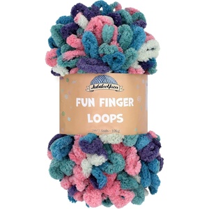 image:imageJubileeYarn Fun Finger Loops Yarn  100gSkein Jumbo Polyester  Hypnos  3 Skeins151 Iynx
