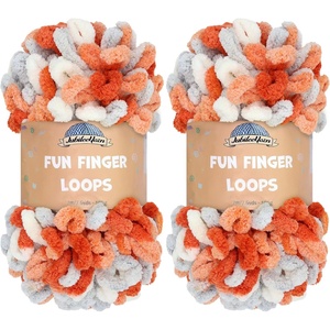 image:imageJubileeYarn Fun Finger Loops Yarn  100gSkein Jumbo Polyester  Iris  4 Skeins021 Ares
