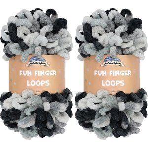 image:imageJubileeYarn Fun Finger Loops Yarn  100gSkein Jumbo Polyester  Iris  4 Skeins123 Nemesis