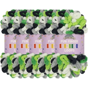 image:imageJubileeYarn Fun Finger Loops Yarn  100gSkein Jumbo Polyester  Janus  5 Skeins054 Tesla