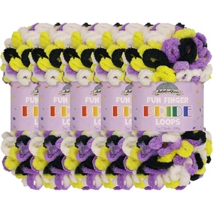 image:imageJubileeYarn Fun Finger Loops Yarn  100gSkein Jumbo Polyester  Janus  5 Skeins061 Utada