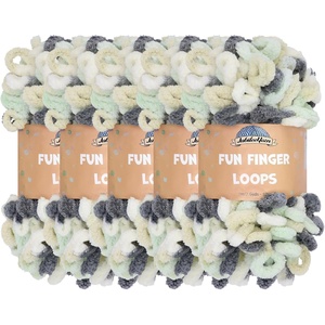image:imageJubileeYarn Fun Finger Loops Yarn  100gSkein Jumbo Polyester  Janus  5 Skeins118 Artemis